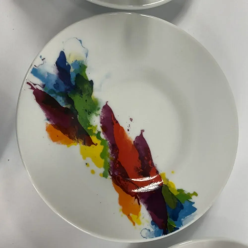 Könitz Porzellan On Colour - Flow Contemporary Espresso Demitasse Cups & Saucers